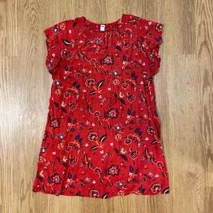 OLD NAVY Floral Dress with Tassel ties